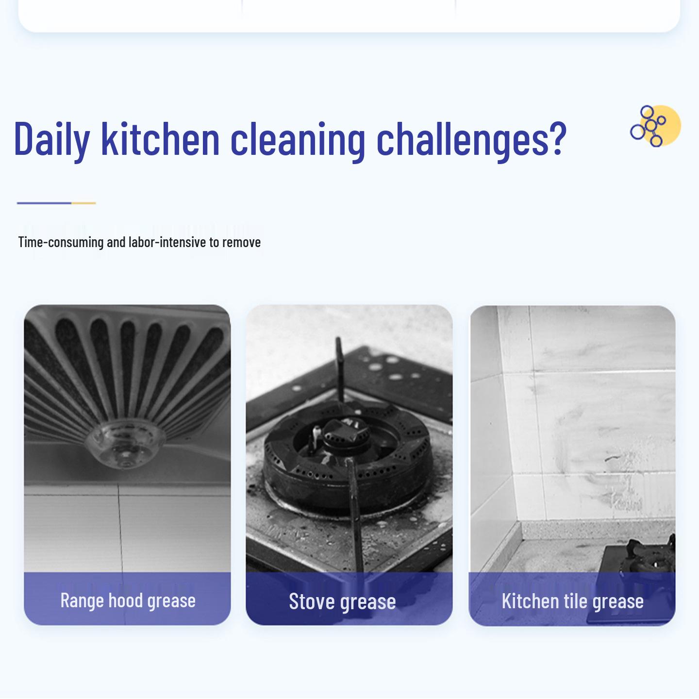 Multifunctional Kitchen Stain & Heavy Oil Remover Cleaner