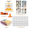 98Pcs Convenient 55mm Badge Machine Complete Portable Button Maker No Assembly Pin Maker Pin Making