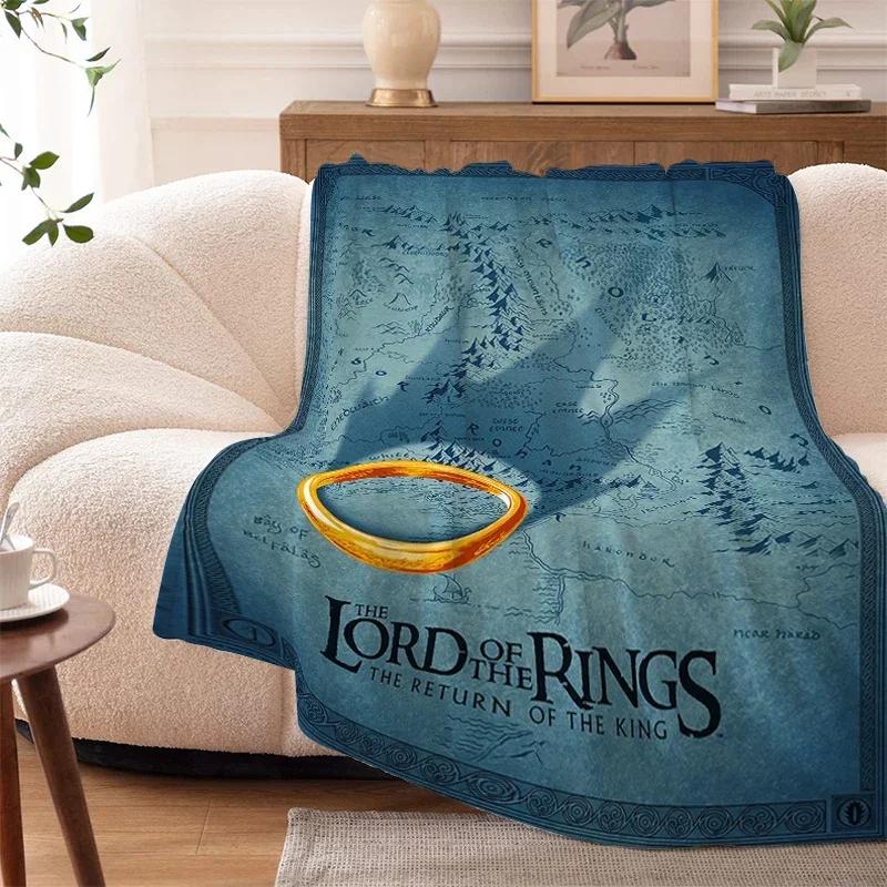 Camping Blanket Sofa Winter King Size The L-Lord of The R-Rings Bed Fleece Custom Nap Fluffy Soft Blankets Microfiber Bedding