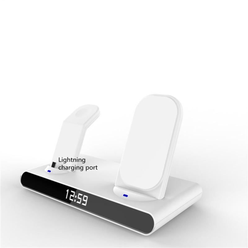 Încărcător fără fir rapid 6 în 1, 30W, ceas Pad pentru iPhone 14 13 12 11 Pro Suport de încărcare fără fir pentru Apple Watch 8 7 6 SE AirPods Pro