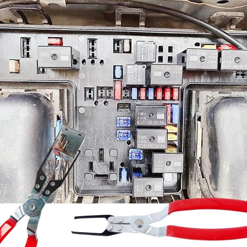 Automotive Relays & Fuses Puller Pliers Vehicle Fuses Extractor Tool set for Efficient Vehicle Battery Terminal Removal