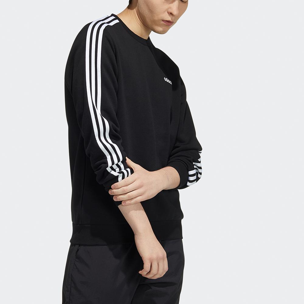 Adidas Essential 3-Stripes Sweatshirt Men Sweatshirt Black H14208