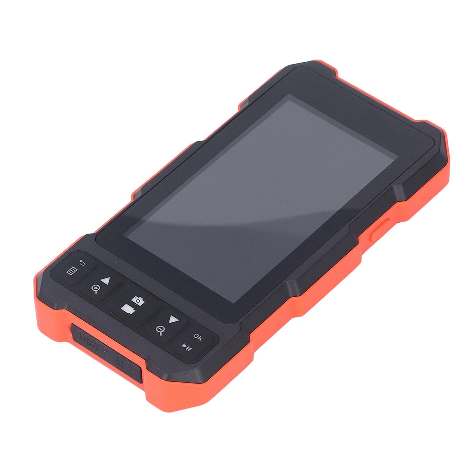 Промышленный бороскоп 4,5-дюймовый IPS-экран 1080P Высокое разрешение Двухобъективный эндоскоп IP67 Ручная инспекционная камера