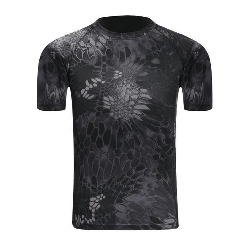 Men's Grey Ruins Camo Sports T-Shirt