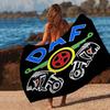 Asciugamano da Spiaggia in Microfibra con Logo D-DAF T-Truck Assorbente Asciugatura Rapida Morbido Asciugamano per Yoga Nuoto Resort Arrampicata