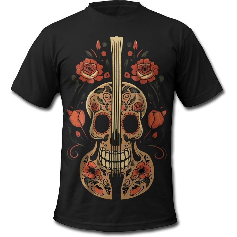 Мужская футболка Bands and Bones Double Bass One Рокабилли Музыканты S