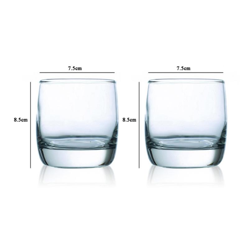 

200ml/290ml Cocktail Glass Wine Glass Juice Tea Beverage Cups Transparent Coffee Cup Light Luxury Glass Cup Kitchen Bar Supplies 2pcs