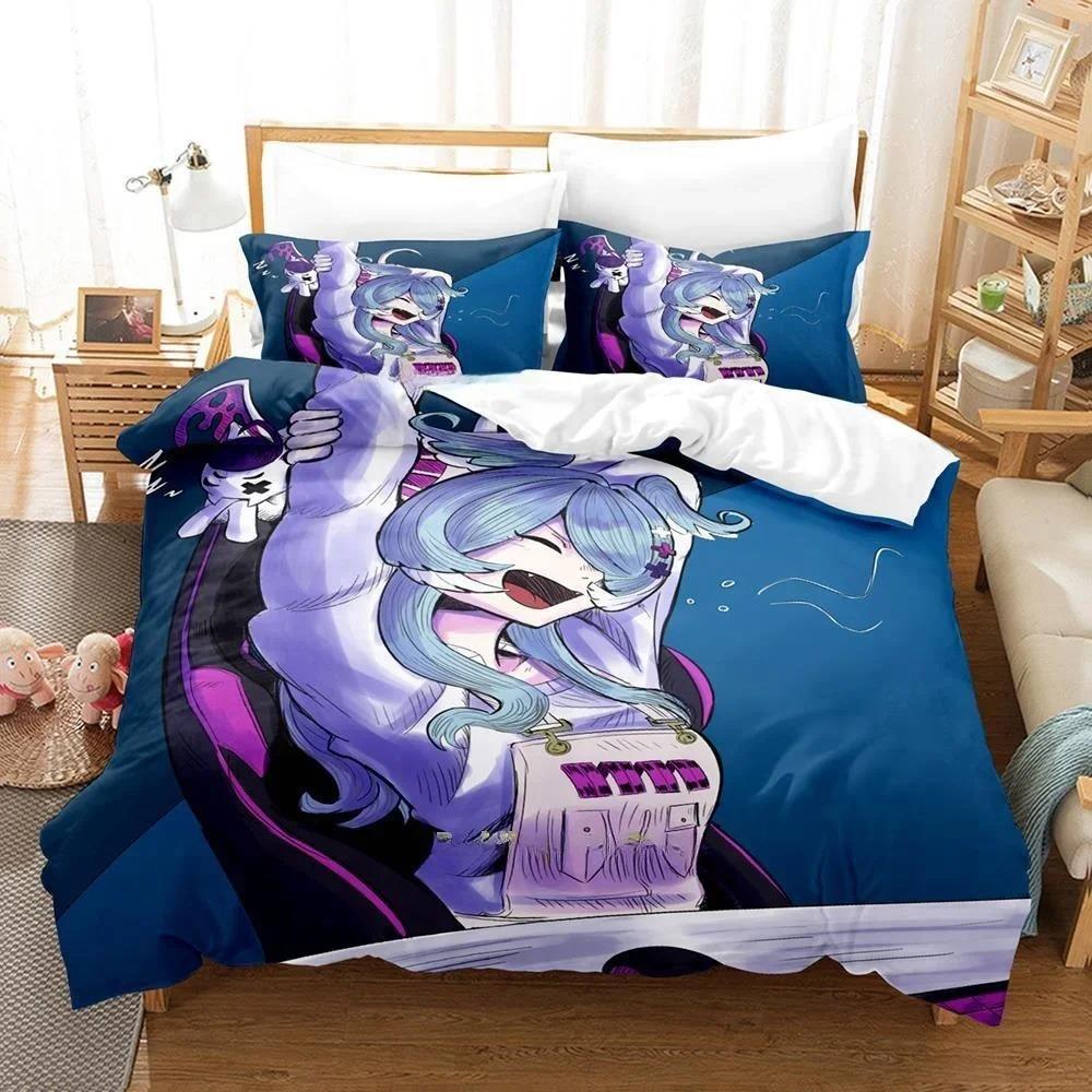 3D Print Anime Kawaii Girl Elira Pendora Bedding Set Single Twin Full Queen King Size Bed Set Adult Kid Bedroom Duvet Cover Sets
