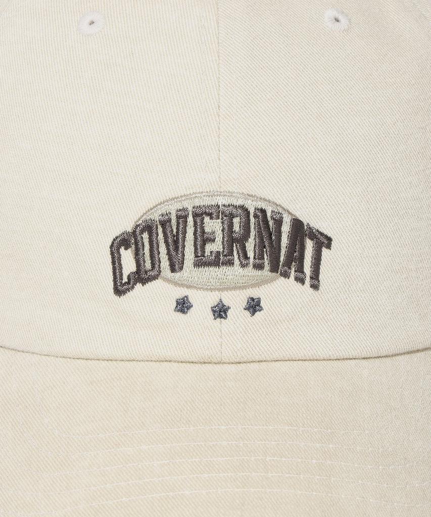 COVERNAT [Standard Fit] Arch Logo Vintage Artwork Ball Cap Beige
