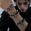 Vintage Hand Woven Dragon Hand Rope Enamel Diamond Inlaid Flying Dragon Jewelry Waterproof for Travel Wear