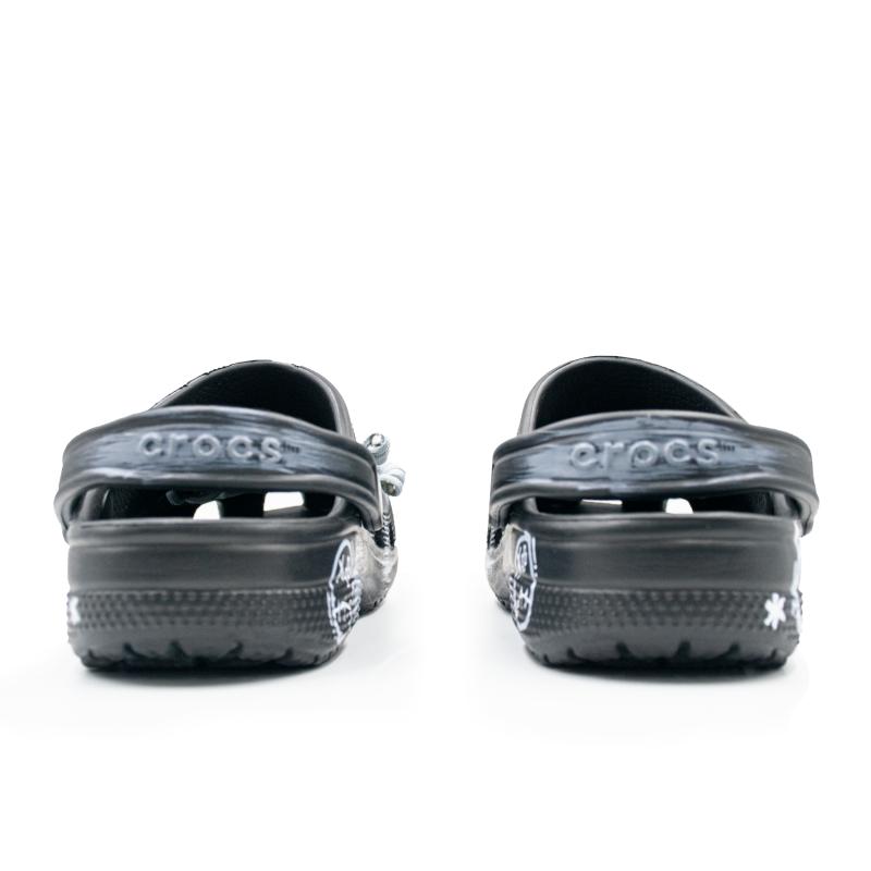 Crocs Classic clog Graffiti Party EVA Personality Street Hole Shoes Unisex Black