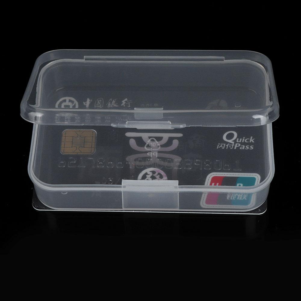 1 PCS New Small Plastic Transparent With Lid Collection Container Case Storage Box