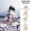 1pc Happy Hello Kitty Blanket, Home Decorative Throw Blanket for All Seasons, Living Room, Travel, Camping, Car Blankets, Beach, Office Naps, Unique G