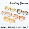 Vintage Round Frame Hd Lens Reading Glasses Trendy Hyperopia Eyewear Ultralight Far Sight Eyeglasses Finished Optical Glasses