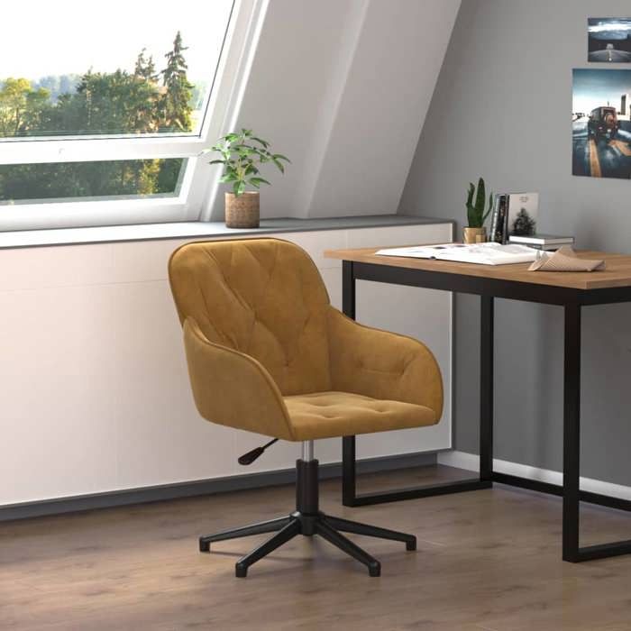 VidaXL Chaise Pivotante de Bureau Chaise d'Ordinateur Fauteuil Pivotant de Bureau Siège de Bureau Meuble de Bureau Intérieur 344864