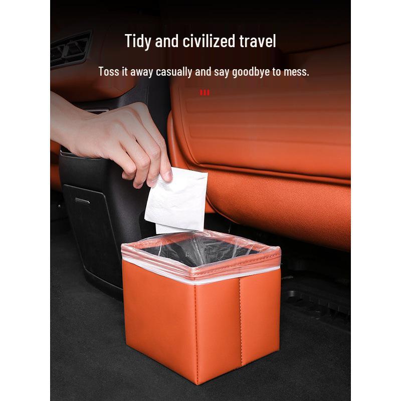 Dedicated Car Trash Can - Interior Upgrade Accessory with Black Technology for Essential Car Supplies