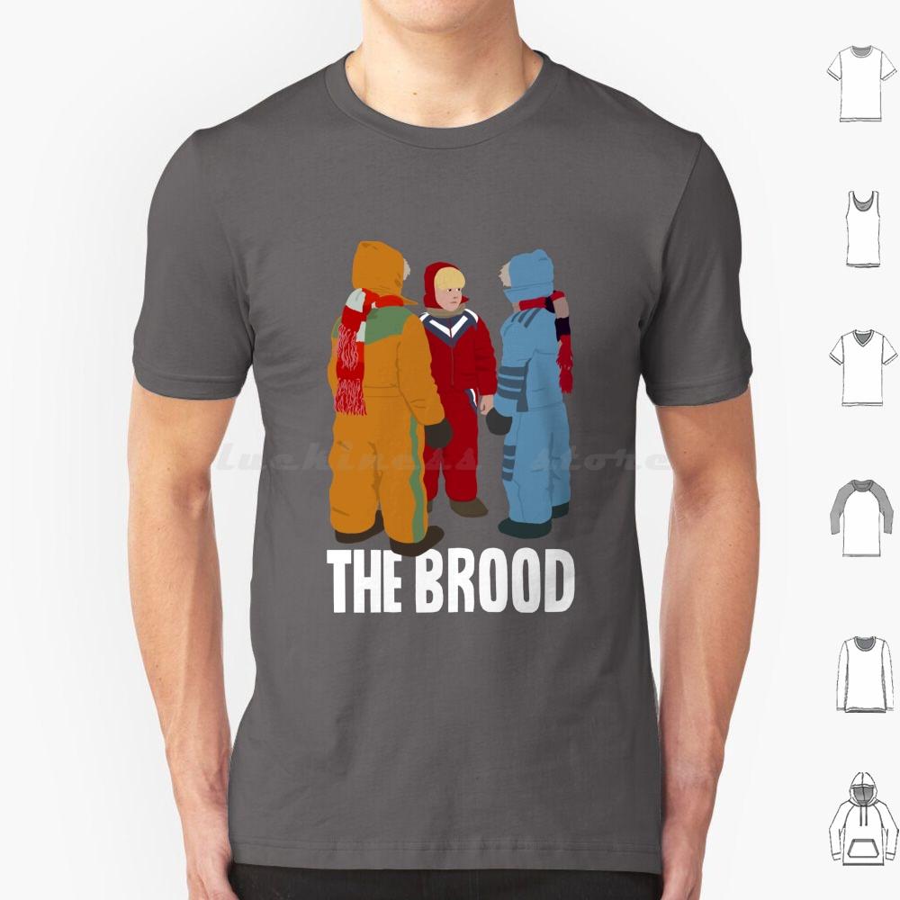 The Brood Title T Shirt Big Size 100 Cotton The Brood David Cronenburg Cult Movie Film Horror Eighties Videodrome Crash 80