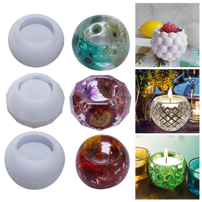 

1 шт., держатель для ручек, силиконовая форма, форма для свечного горшка, ручная работа, кристаллическая эпоксидная форма, форма для цветочного горшка, сделай сам