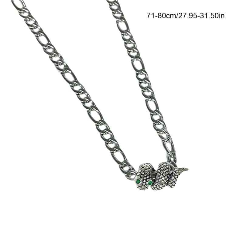Stylish Snake Pendant Necklace Fashion Statement Necklace Celebration Jewelry Snake Necklace Perfect for Parties Daily