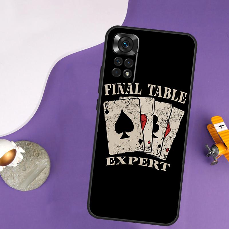Poker Cards Case For Xiaomi Redmi Note 13 14 Pro 12 9 10 11 Pro 10S 11S 12S Redmi 14C 13C 10C 12C Cover