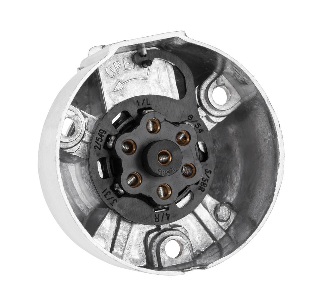 Trailer Socket 7-pin 12/24V Aluminum Trailer Plug