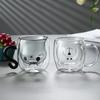 250-300ml Bär Cartoon Kaffeetasse Große Kapazität Kreative Glas Bär Tasse