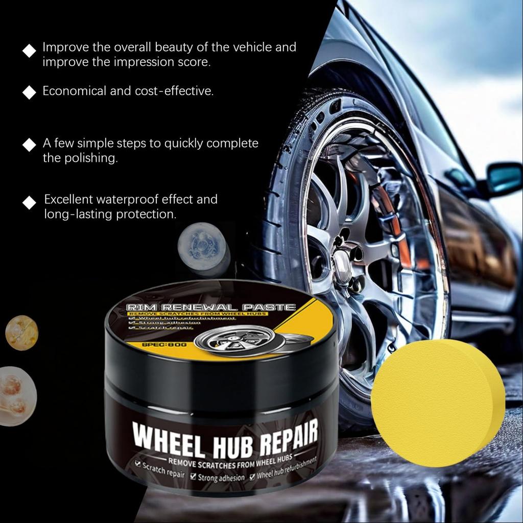 80g Car Wheel Scratch  ,Alloy Wheel  Kit With Sponge,Scratch Remover Kit For Cars,Scratch Polish For Vehicles