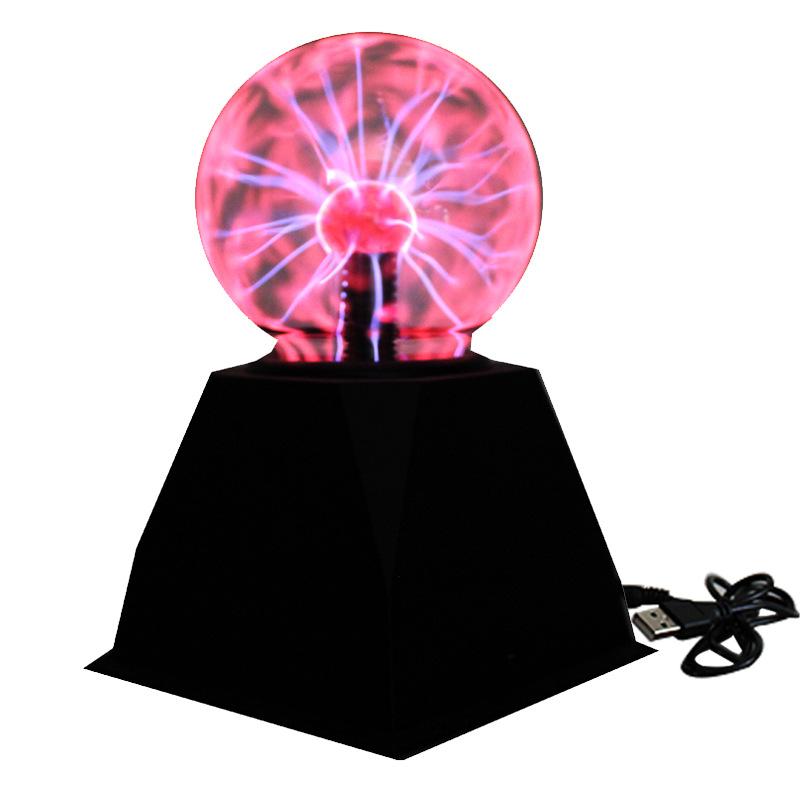 

8-дюймовый звуковой пульт управления Magic Plasma Ball Lamp LED Night Light Atmosphere Touch Glass Plasma Light Christmas Party Decor Lighting EU PLUG
