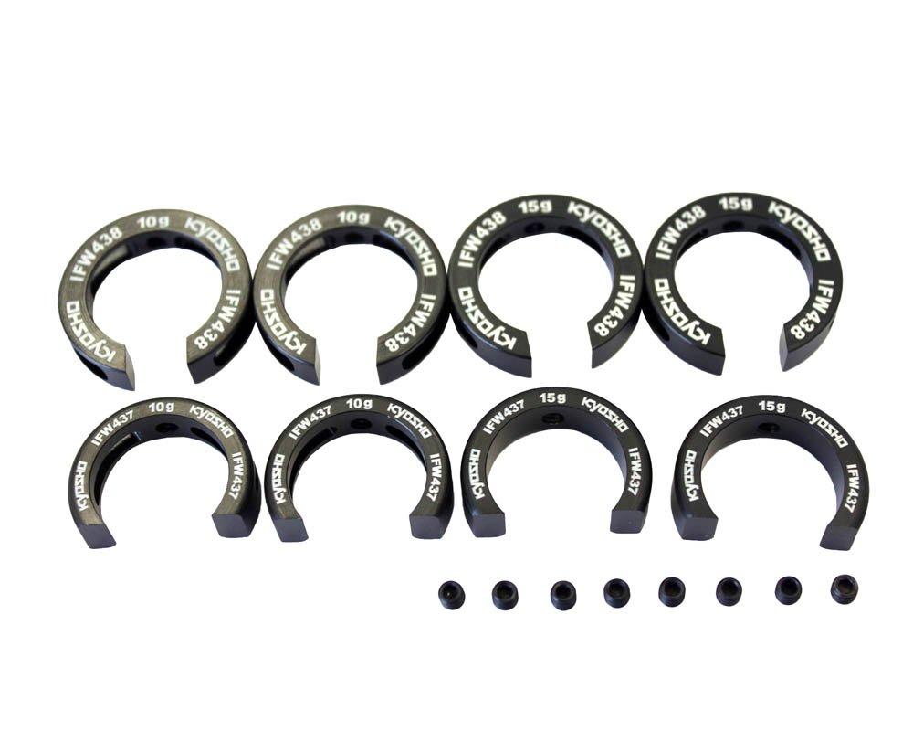 

Kyosho Front Knuckle Rear Hub Setting Weight Set Radio Control Parts IFW439 & (MP9)