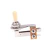 L-Type 3 Way Toggle Switch Right Angle L-Shaped Electric Guitar Pickup Selector Switch With Black/ Yellow/ White Plastic Cap