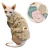 Warm Fleece Pullover Sweatshirt Soft Cat Clothes for Small To Medium Dogs Cats Sphynx Puppy Kitten Coat Pet Costume for Autumn W
