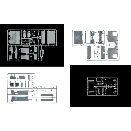 Italeri 1/24 Scale Mercedes-Benz Actros MP4 Big Space Grand Prix Edition Plastic Model Kit IT3968 (Car)