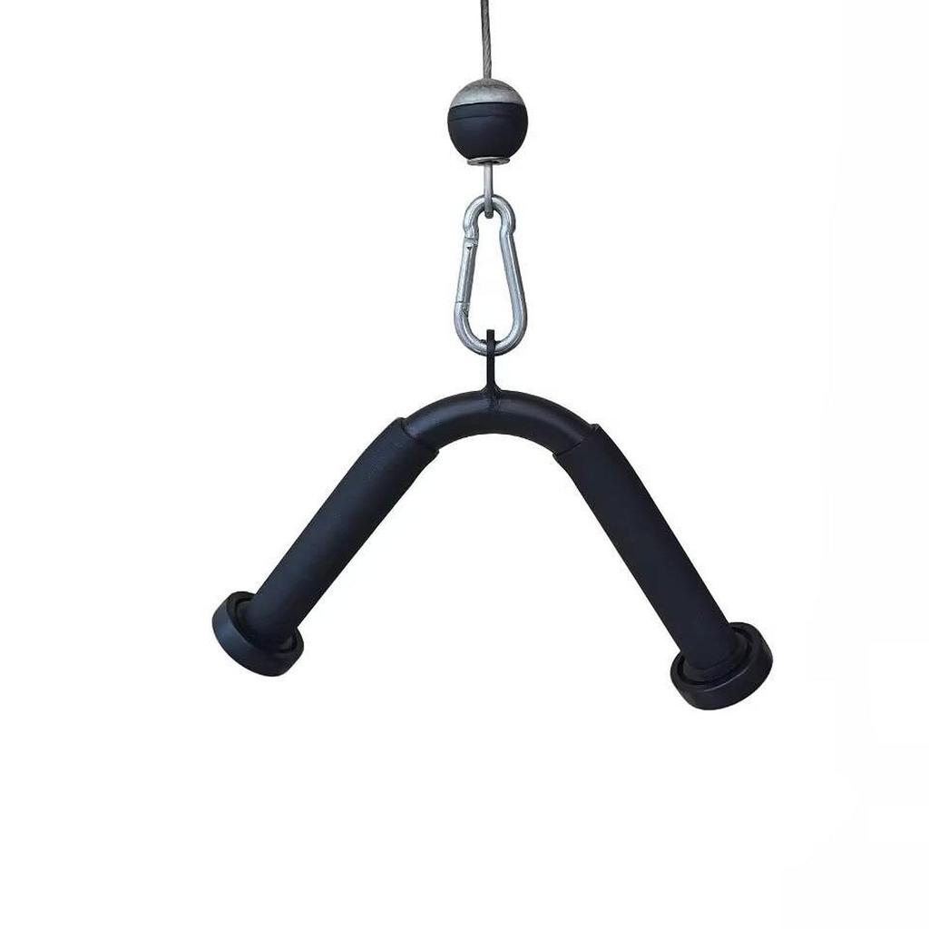 Tricep Press Down V Bar Pull Attachment Ergonomic Cable Machine