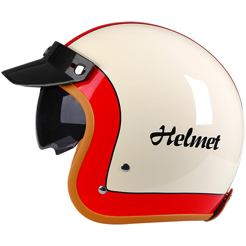 Bright Avocado Green DOT 3/4 Open Face Motorcycle Retro Motorbike Helmets Vintage Chopper Bike Scooter Capacete De Moto