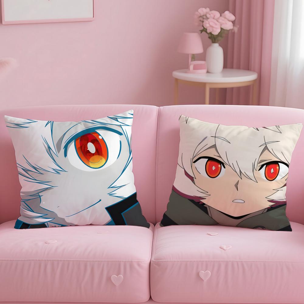 anime World Trigger Cushion Cover Soft  EasyWash Pillow Case  Versatile for Couch Bed Travel and Office