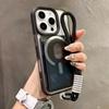 For  Card Holder Slot Lanyard Case for For Iphone 16 1 14 Pro Max Plus 13 12 11 Wallet Wrist Strap Candy Color Matte Cover
