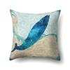 Polyester Pillowcase Peach Leather Velvet Cushion Cover Marine Life Seahorse Octopus Printed Pillowcase Car Cushion
