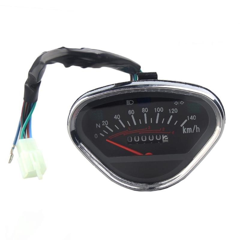 Digital Gauge Motorcycle Speedometer/Tachometer/Odometer Universal with Multifunction Indicator Light Display 1