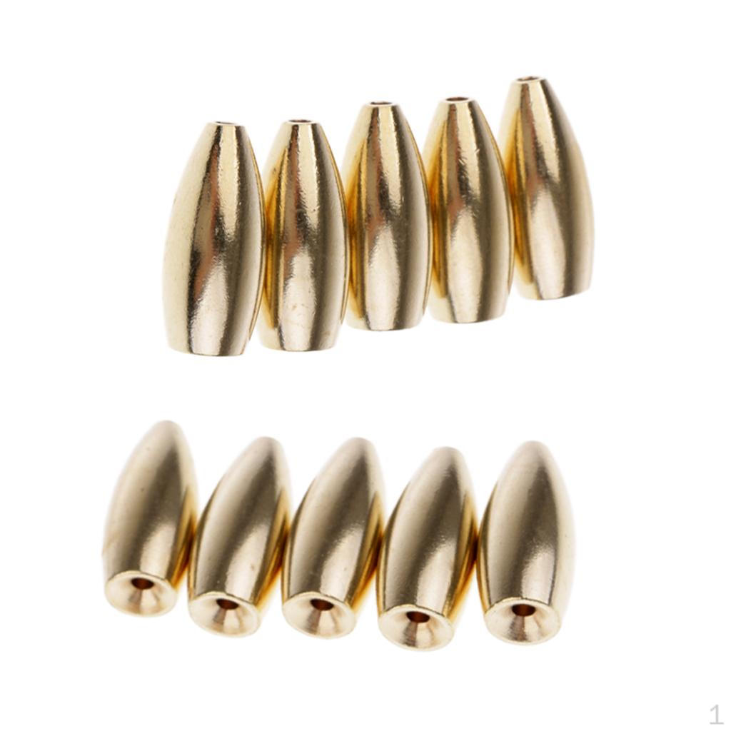 10 Fishing Weight Multiple Sizes Sinker Bulk Weights Kit