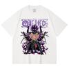 230 Gsm 100% Cotton One Piece V65 Zoro Print Unisex Heavy Cotton T Shirt