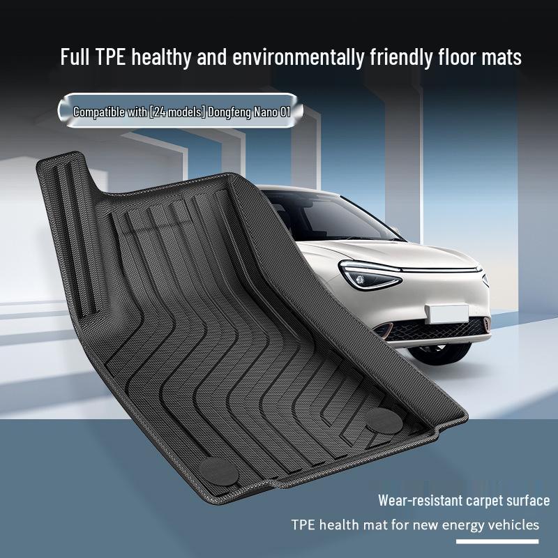 Applicable TPE Eco-Friendly Car Mats for Dongfeng-Nano 01, Including Trunk Mats