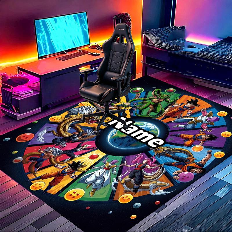 Benutzerdefinierter Name Personalisierter One Piece Druck Teppich, Vielseitiger Heimdekor Teppich, für Spielzimmer, Wohnung, Balkon, Eingangsbereich, Flur Geschenk