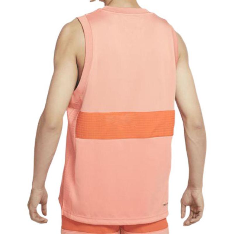 Jordan Tank Tops Men's Orange Crew Neck Moderate Straight Fit CZ4742-808