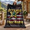 Dallas Stars individualus pavadinimas flanelinis pledas, personalizuotas minkštas šiltas pliušinis pledas, individualizuota dovana šeimai, draugams