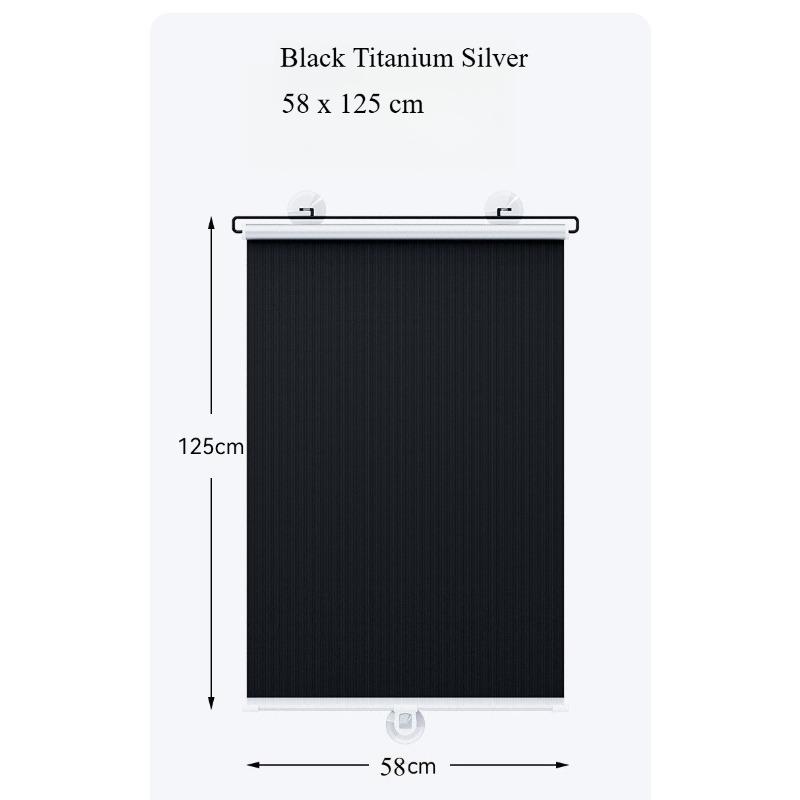Car Windshield,Bedroom,Kitchen Telescopic Window Sunshade,Retractab Sunshade Roller Shutter, Heat-insulating Louver Curtain