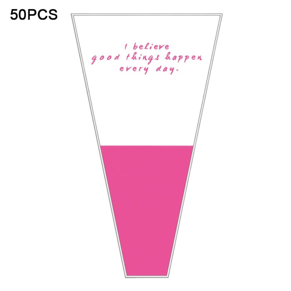 

Багатофункціональна сумка для упаковки квітів OPP Сумка для упаковки квітів на 50 шт. до Дня матері рожевий червоний колір