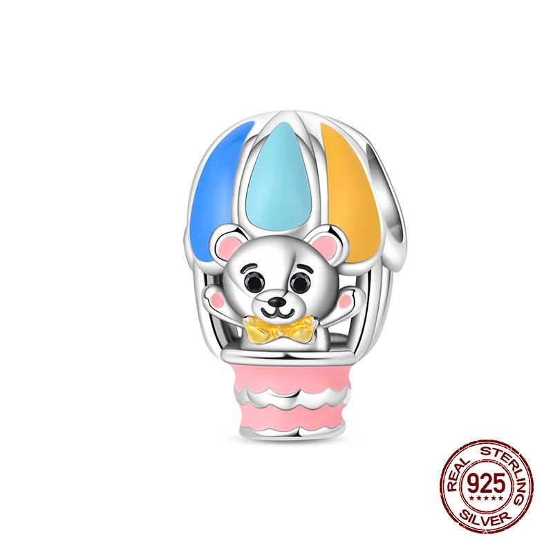 Amusement Park Series Copper Carousel Ferris Wheel Circus Charms Beads Fit 3Mm Original Bracelets Fine Diy Jewelry