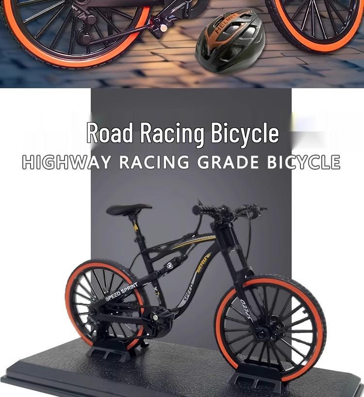 TikTok Alloy Softtail Mountain Bike Model Toy
