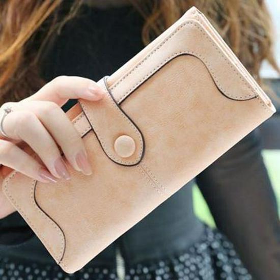 2025 Korean Style Retro Long Zipper Wallet - Women's Frosted Purse & Phone Holder