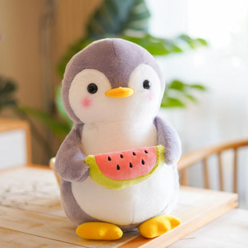 Super cute little Q penguin doll girl plush toy small doll bed baby sleeping throw pillow soothing doll